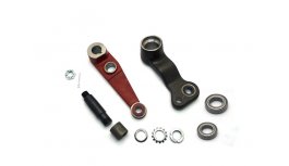 Set of levers for power steering cylinder