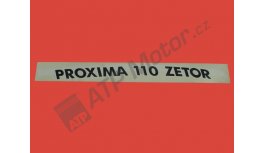 Aufschrift ZET Proxima 110 P
