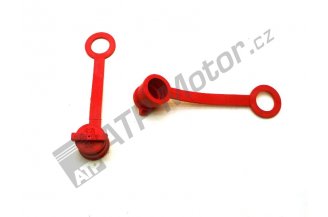 72114816R: Dust cap plug ISO 12,5 red